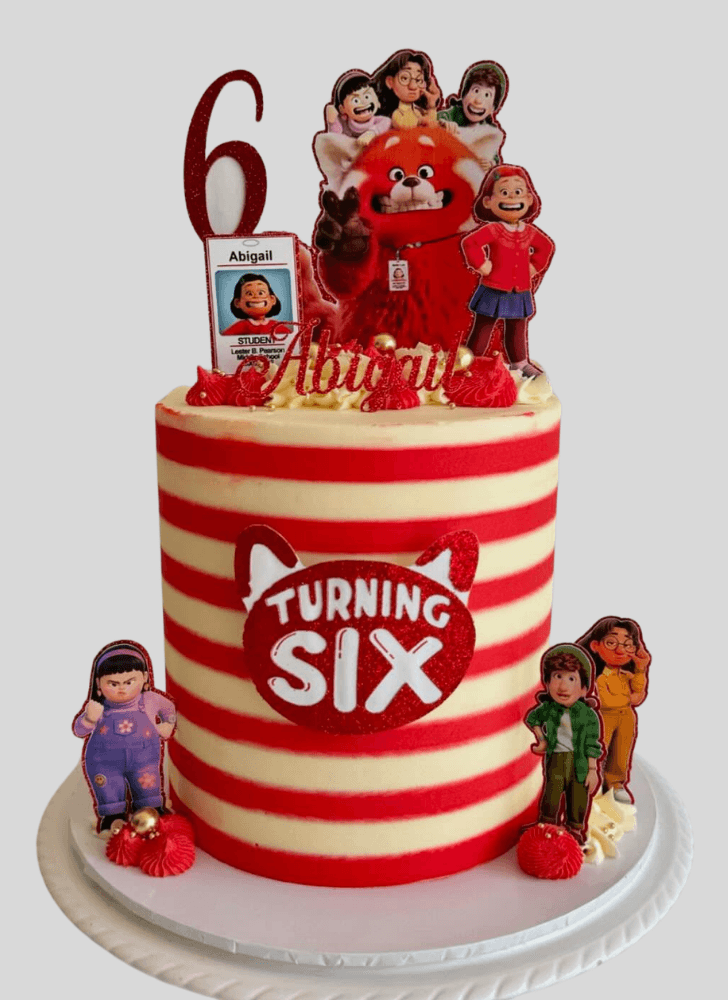 Pleasing Turning Red Cake
