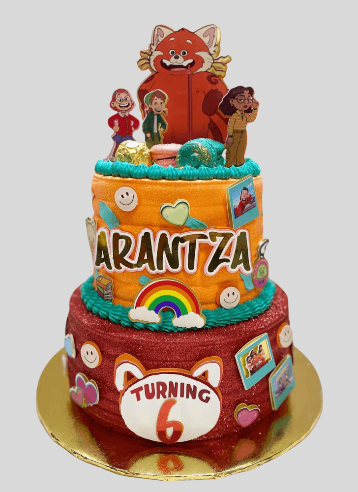 Pretty Turning Red Cake