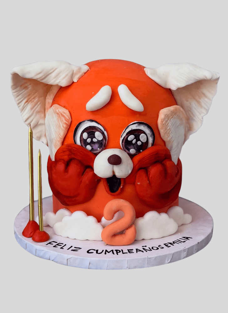 Shapely Turning Red Cake