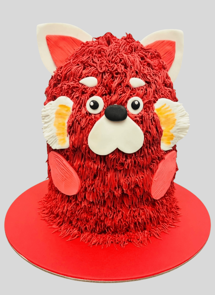 Superb Turning Red Cake