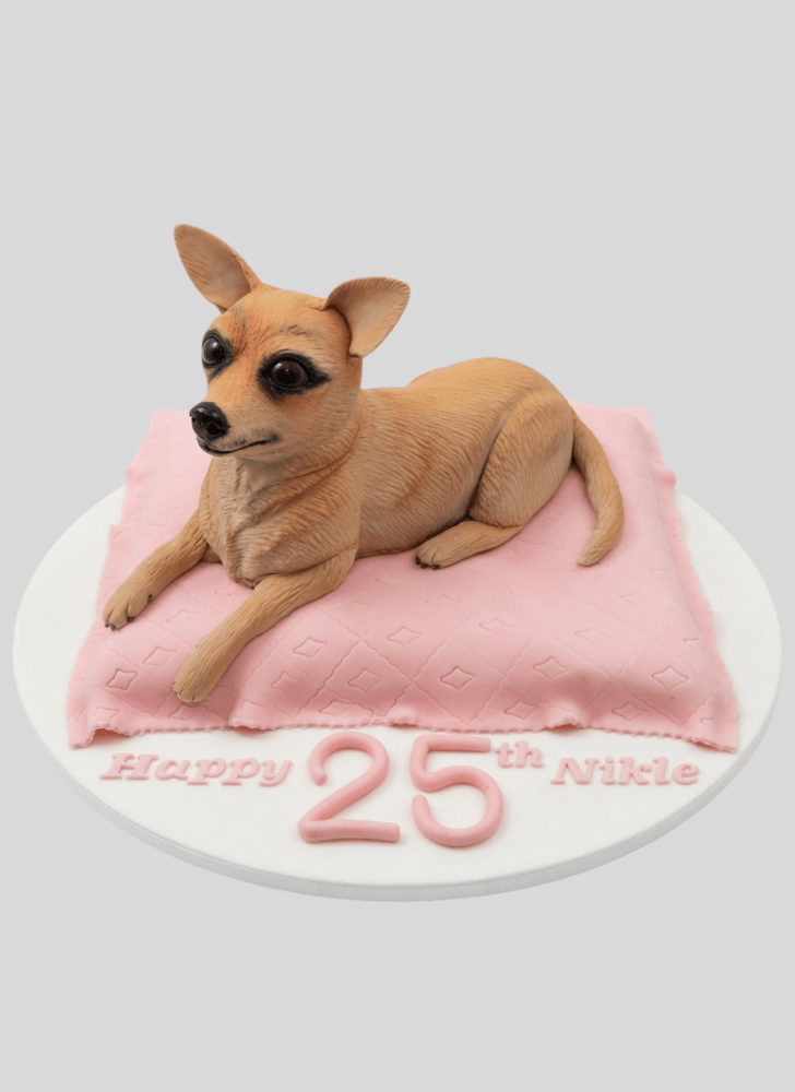 Elegant Chihuahua Cake