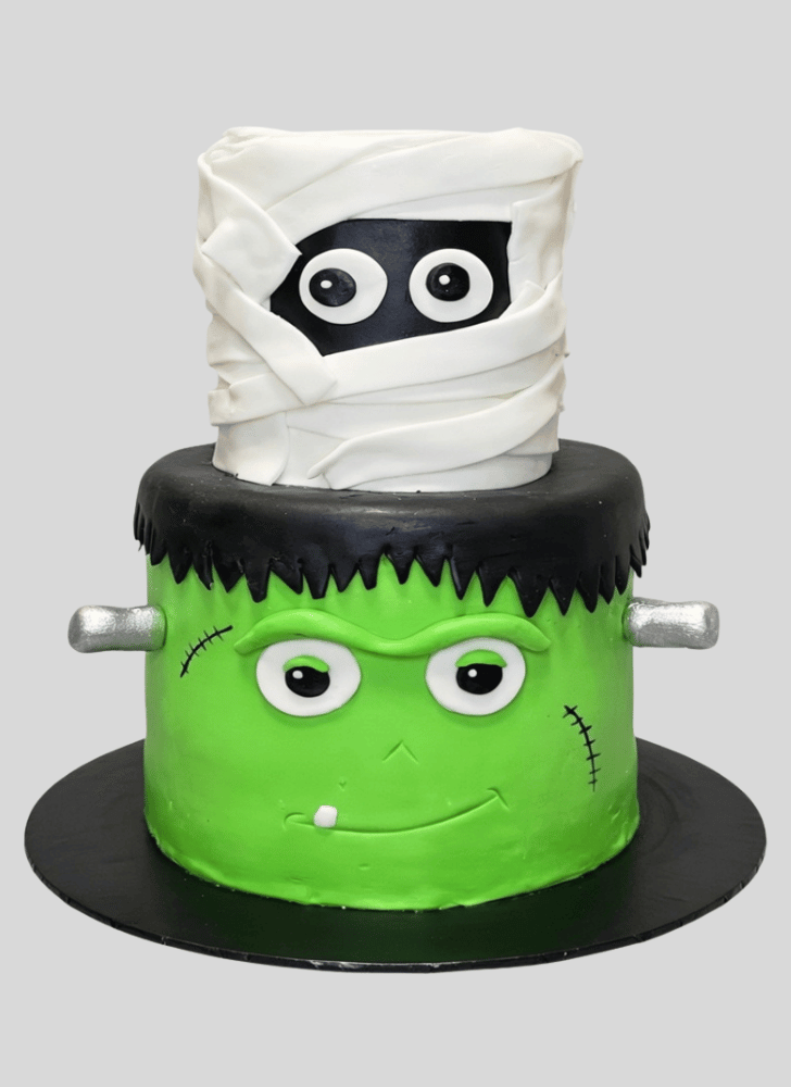 Elegant Frankenstein Cake
