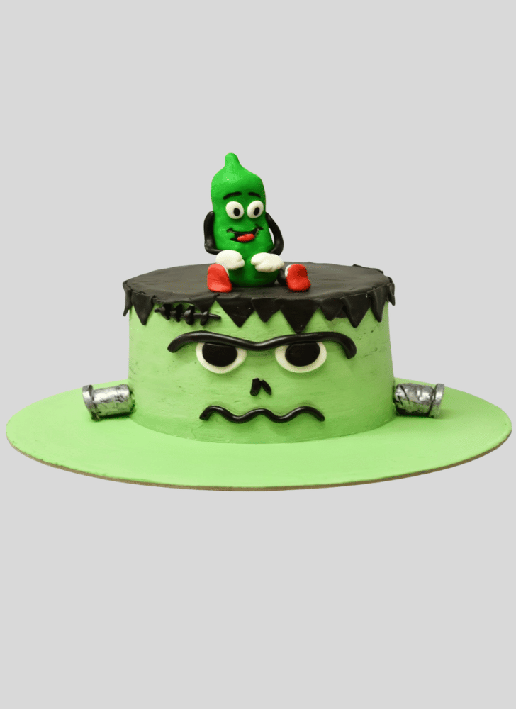 Good Looking Frankenstein Cake