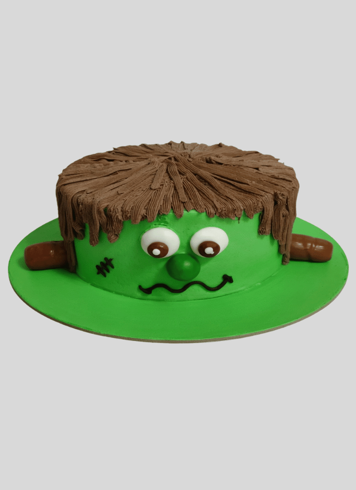 Inviting Frankenstein Cake