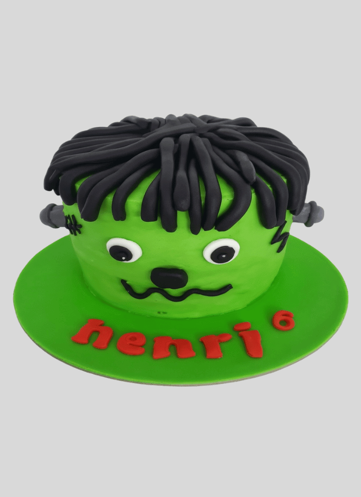 Slightly Frankenstein Cake