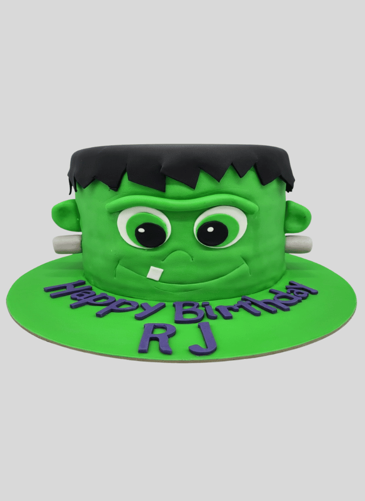 Admirable Green Monster Cake Design