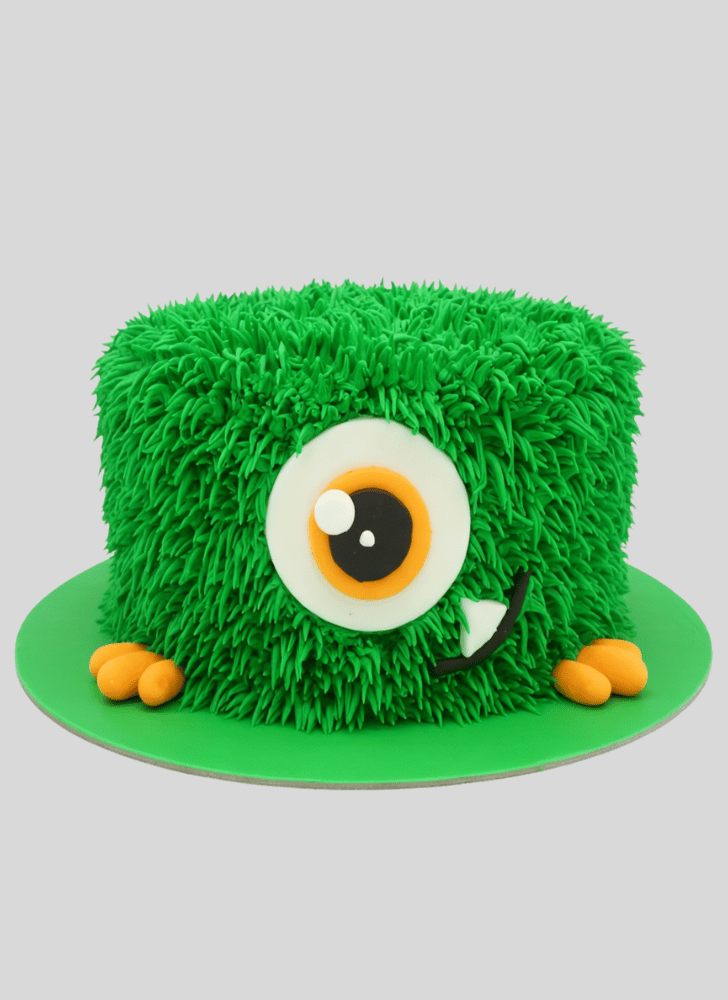 Alluring Green Monster Cake