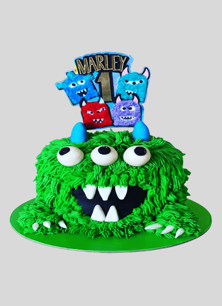 Captivating Green Monster Cake