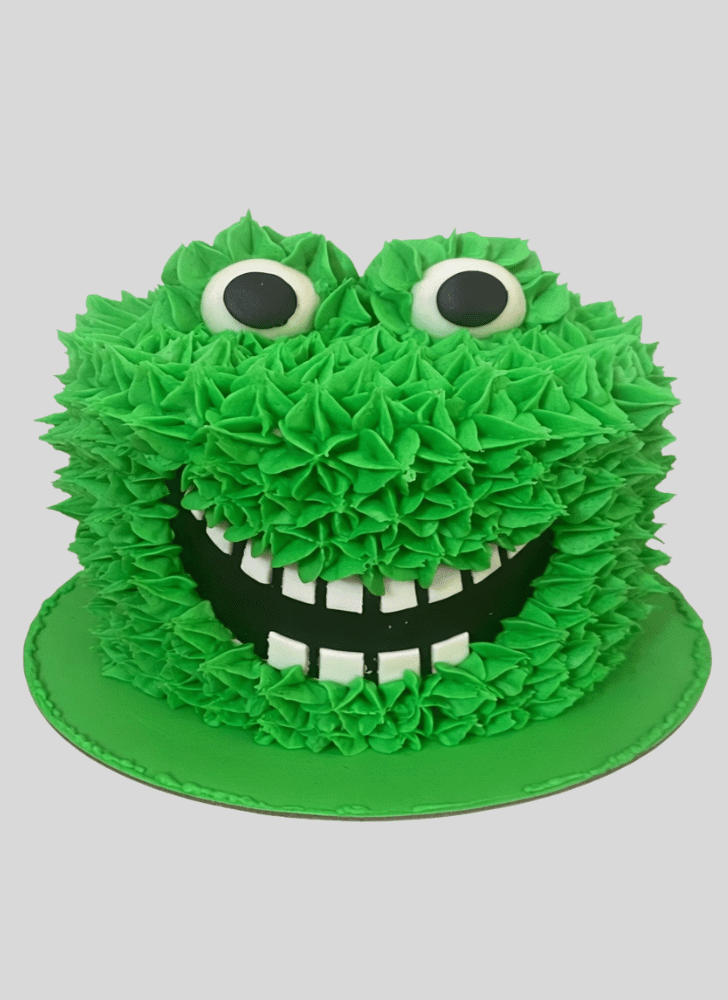 Dazzling Green Monster Cake