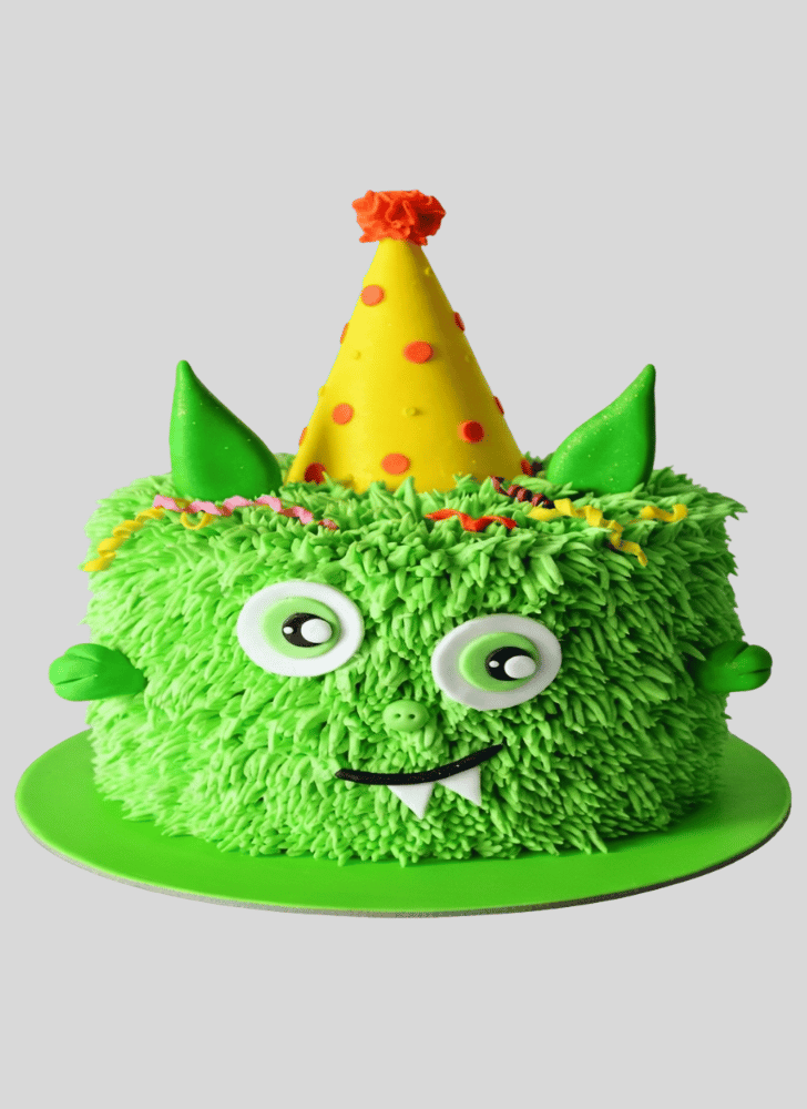 Delicate Green Monster Cake