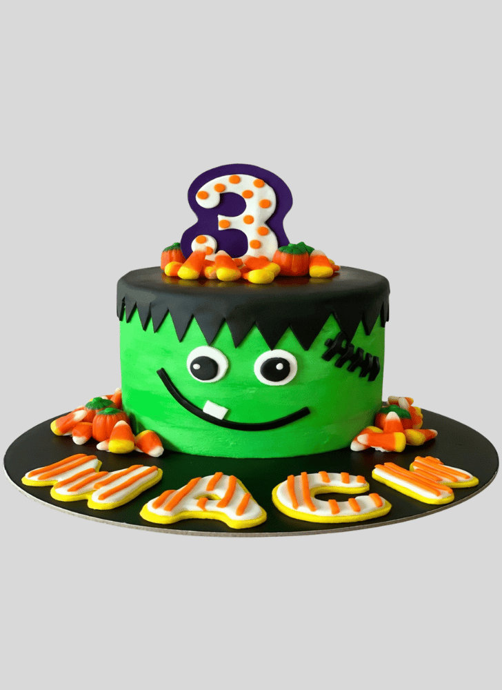 Delightful Green Monster Cake