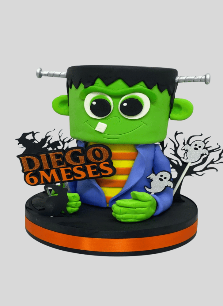 Enthralling Green Monster Cake