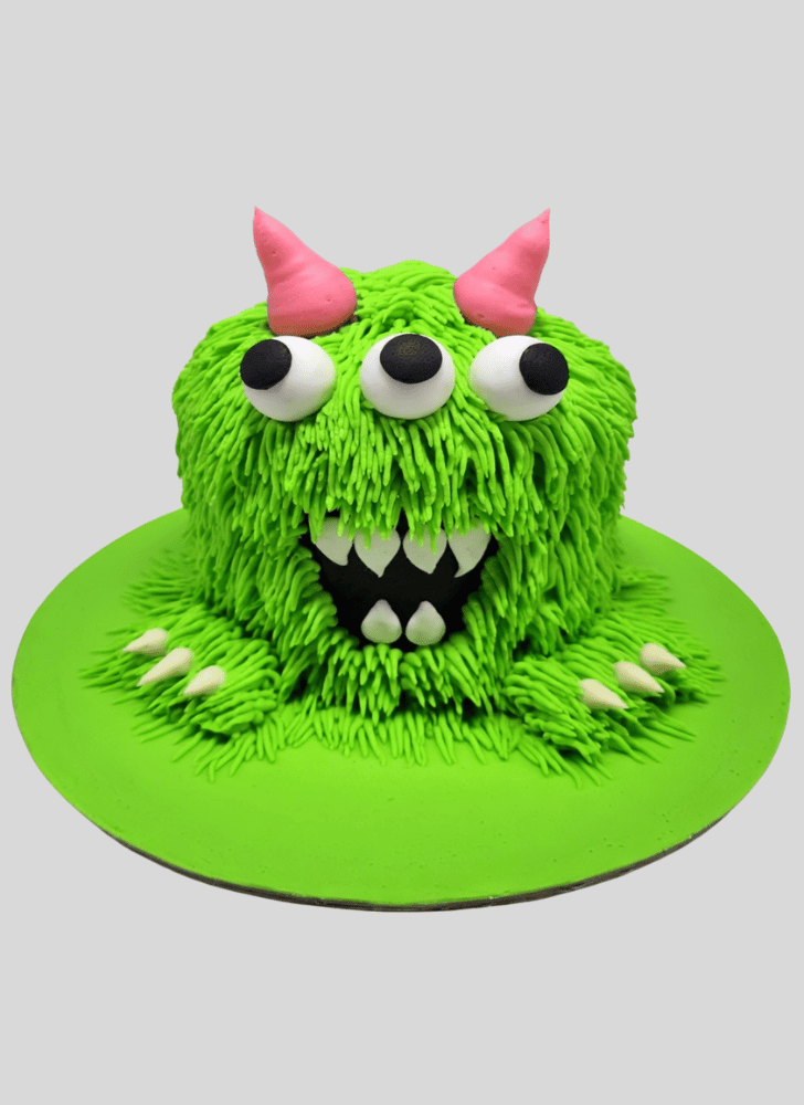 Exquisite Green Monster Cake