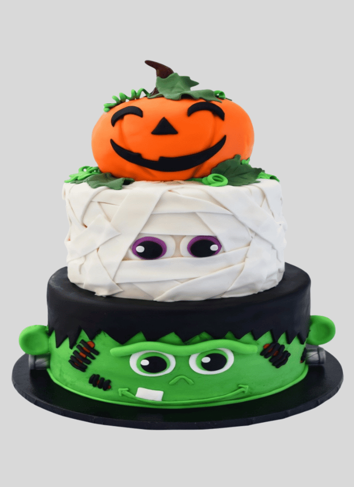 Fascinating Green Monster Cake