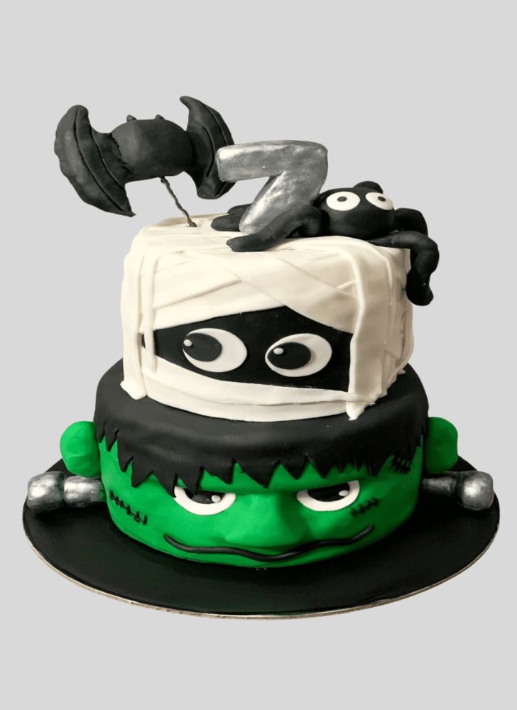 Handsome Green Monster Cake