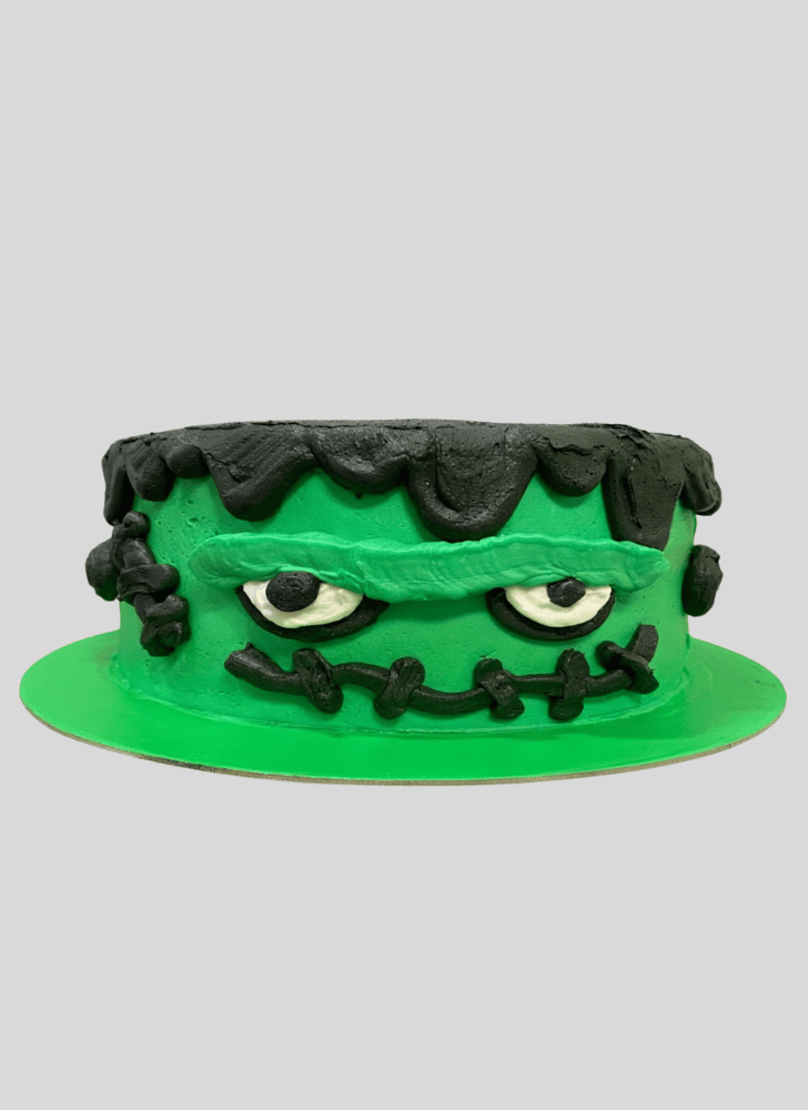 Lovely Green Monster Cake Design