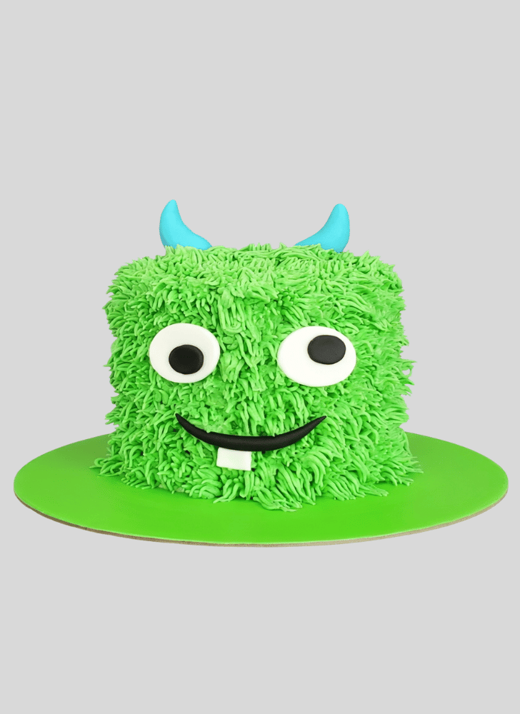 Mesmeric Green Monster Cake