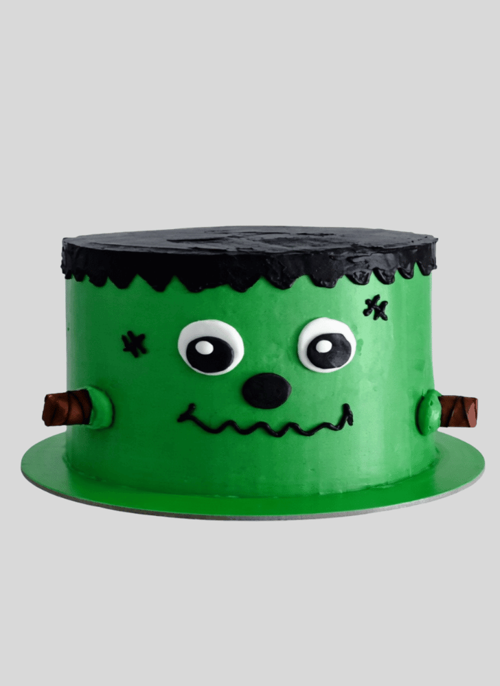 Radiant Green Monster Cake