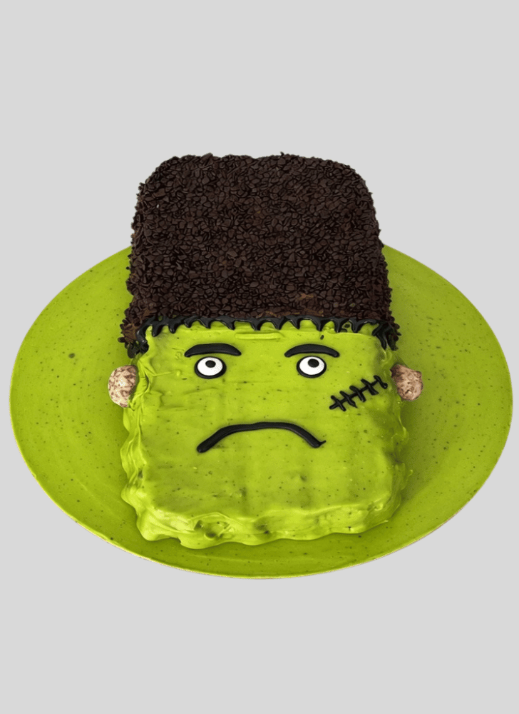 Shapely Green Monster Cake