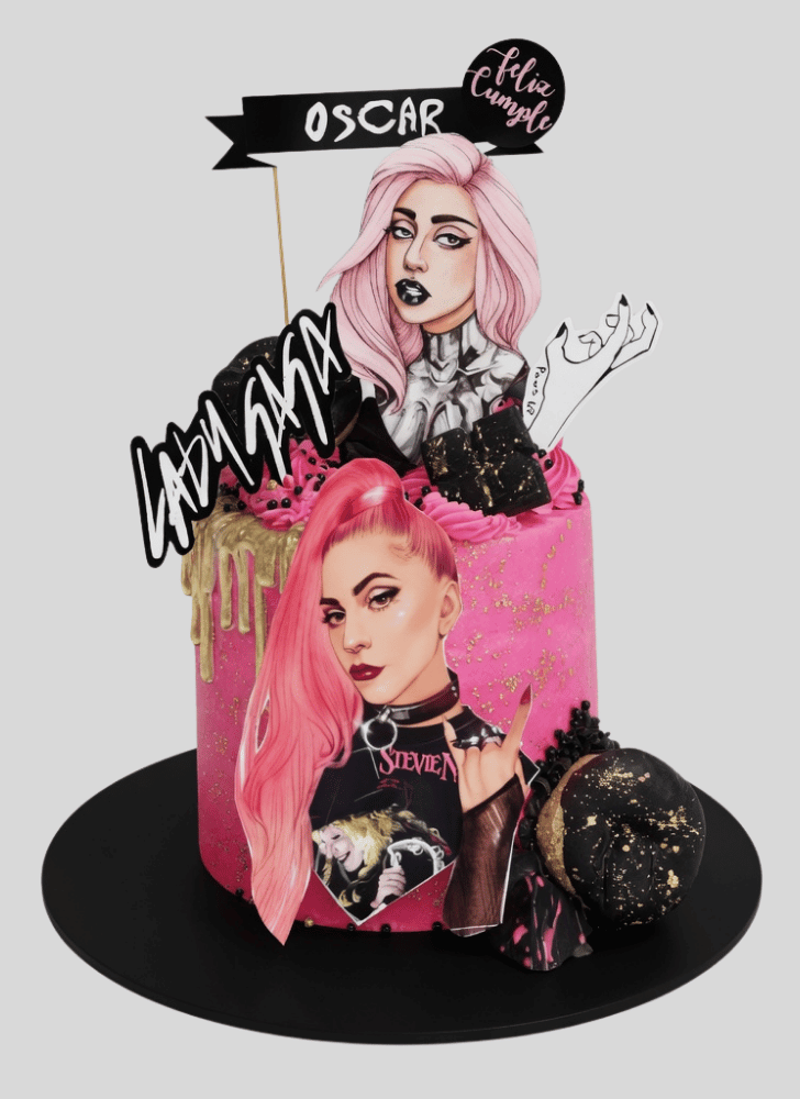 Dazzling Lady Gaga Cake
