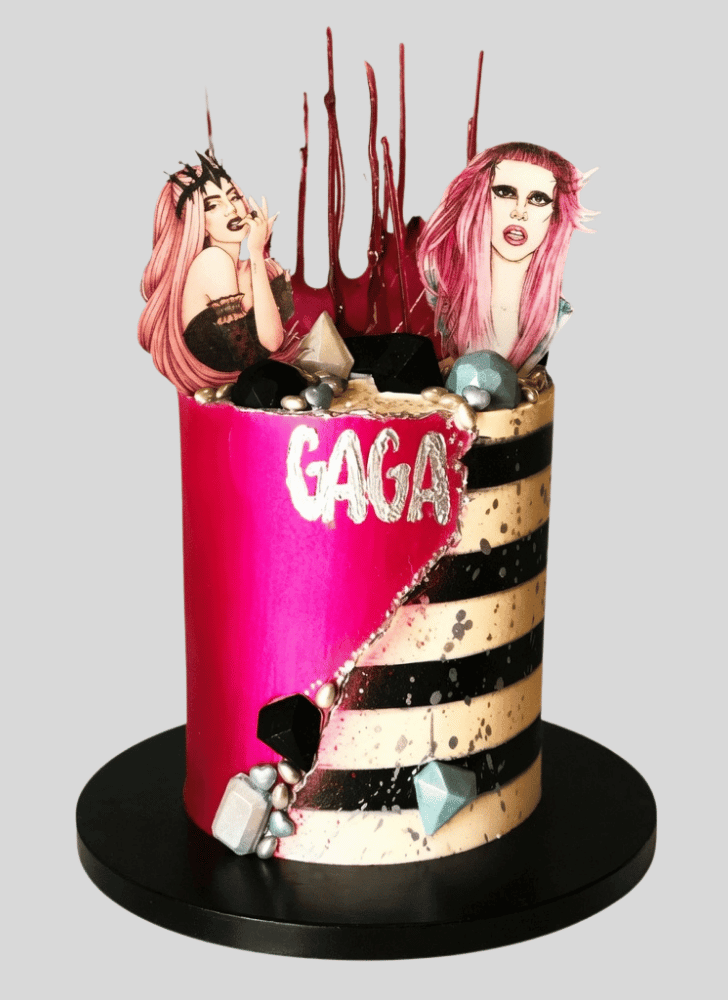 Delicate Lady Gaga Cake
