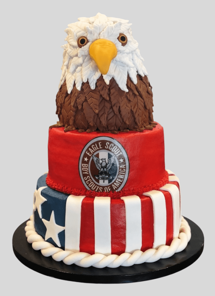 Elegant Eagle Cake