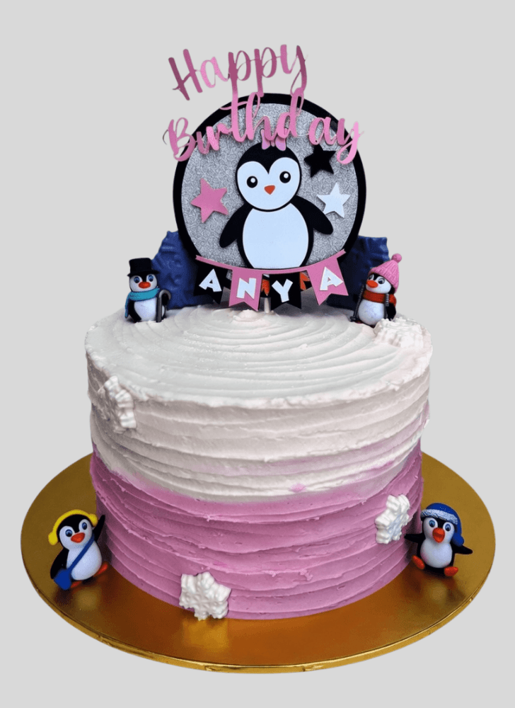 Captivating Penguin Cake
