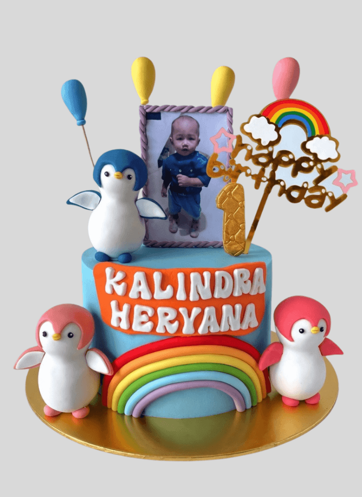 Dazzling Penguin Cake