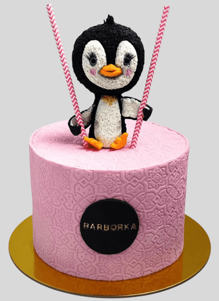 Delightful Penguin Cake