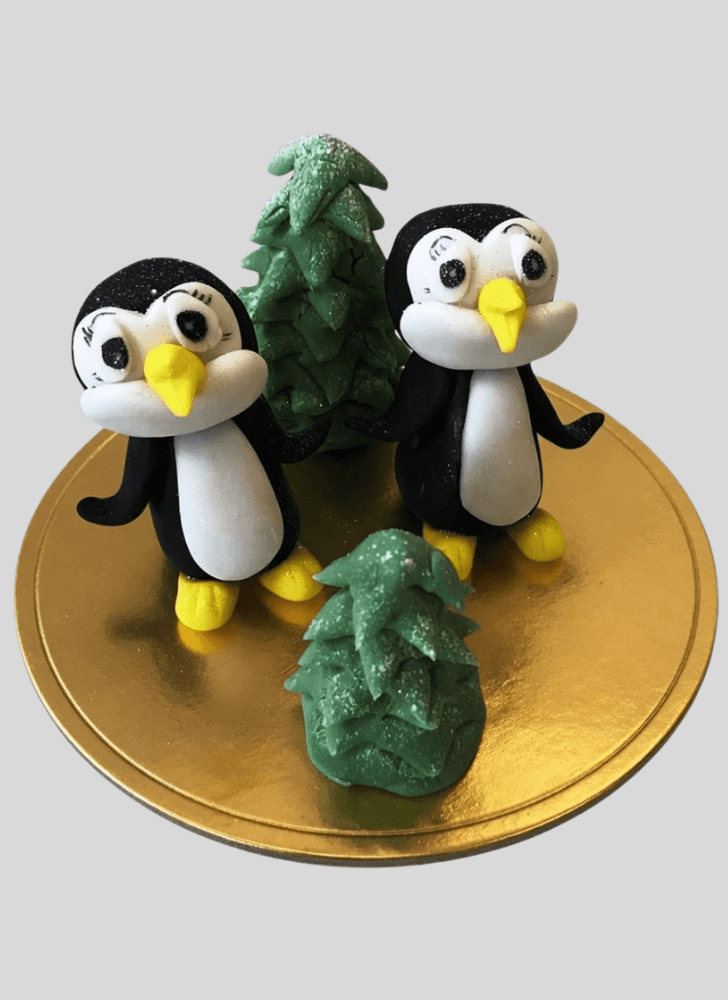Elegant Penguin Cake