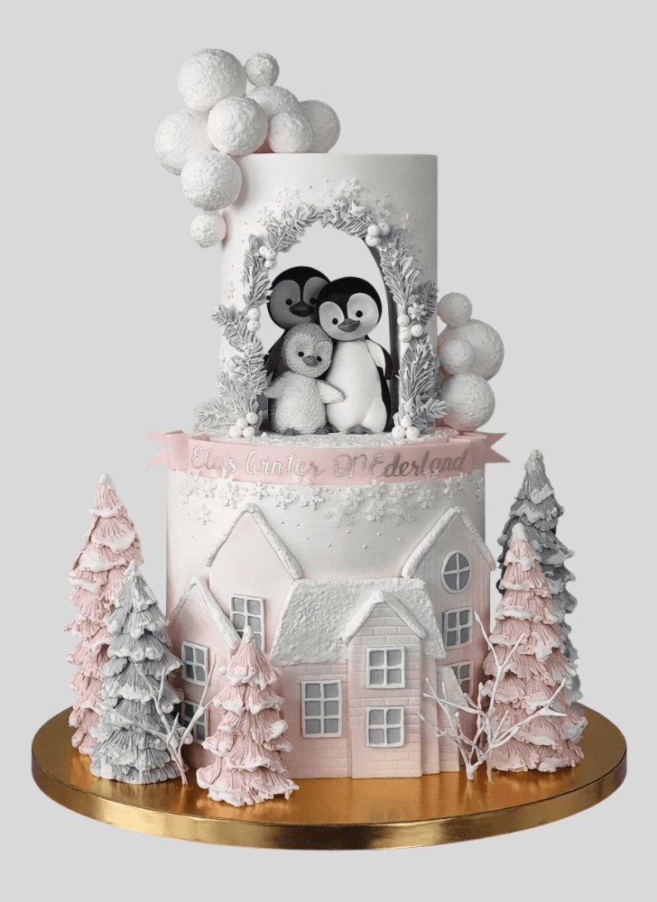 Enticing Penguin Cake
