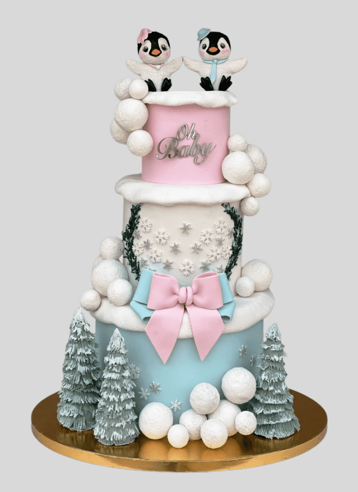 Exquisite Penguin Cake