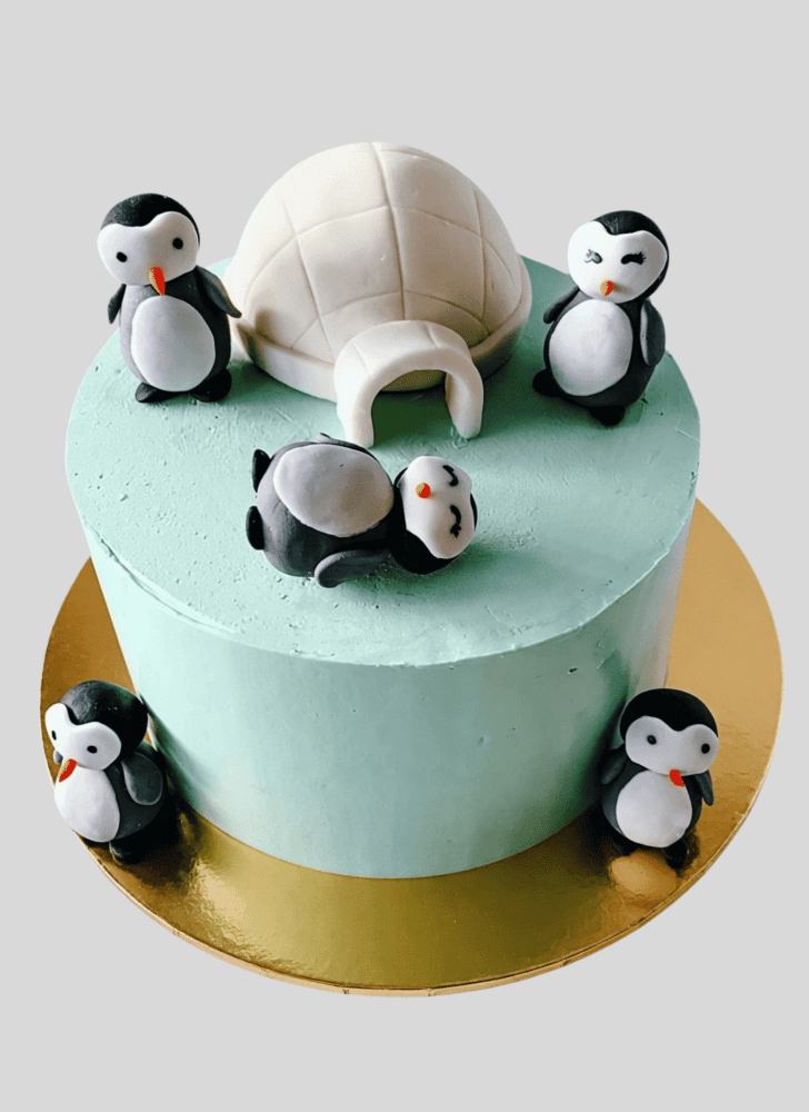 Handsome Penguin Cake