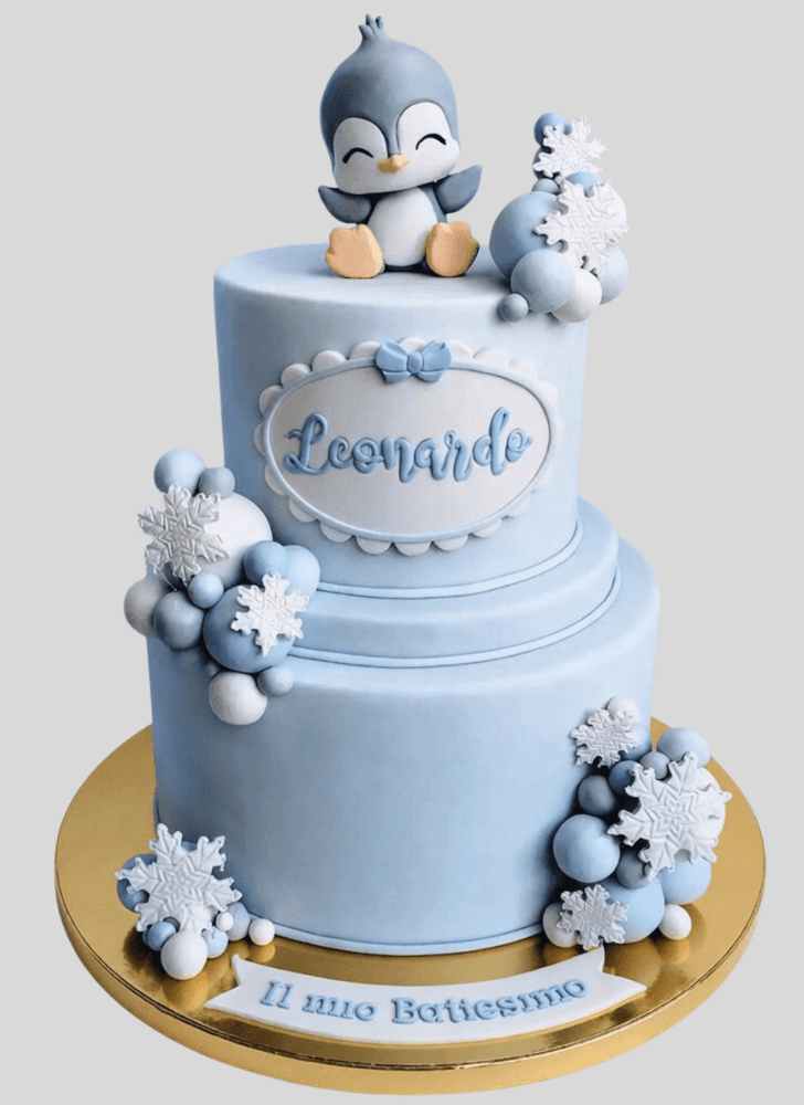 Inviting Penguin Cake