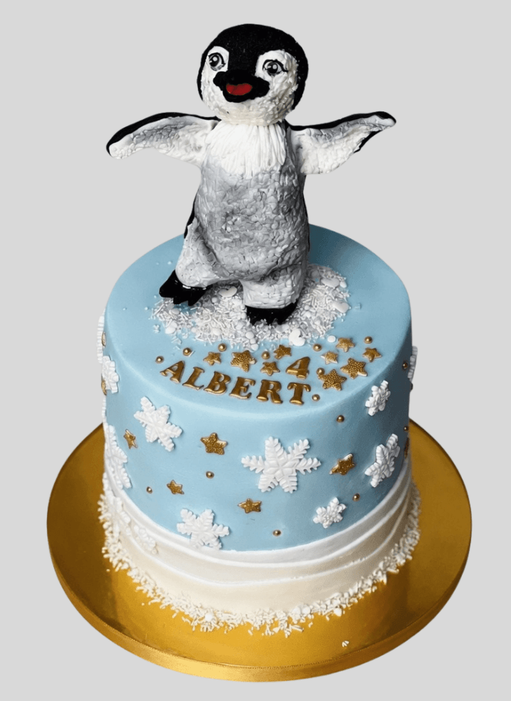 Lovely Penguin Cake Design