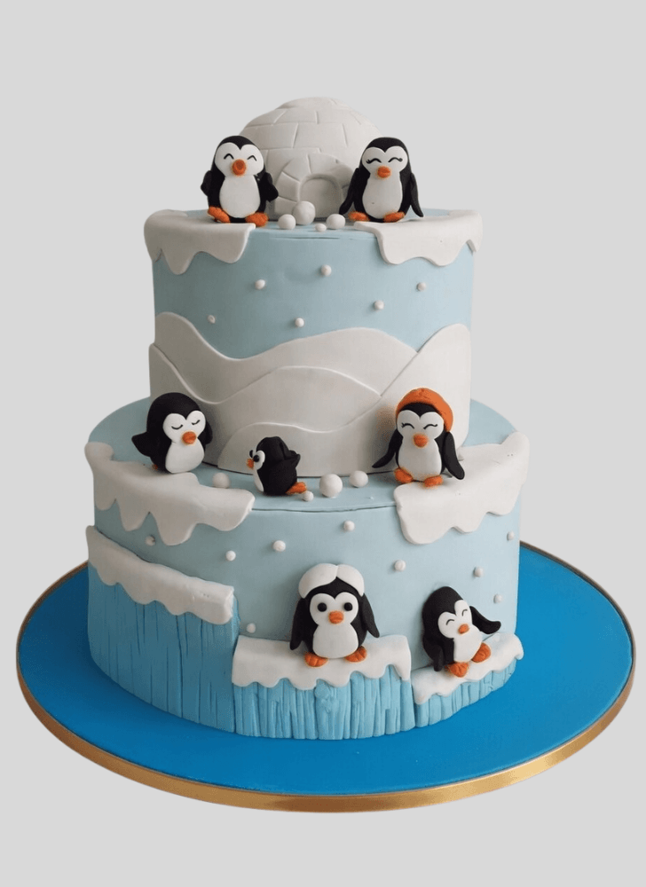 Slightly Penguin Cake