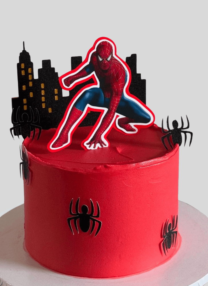 Alluring Peter Parker Cake