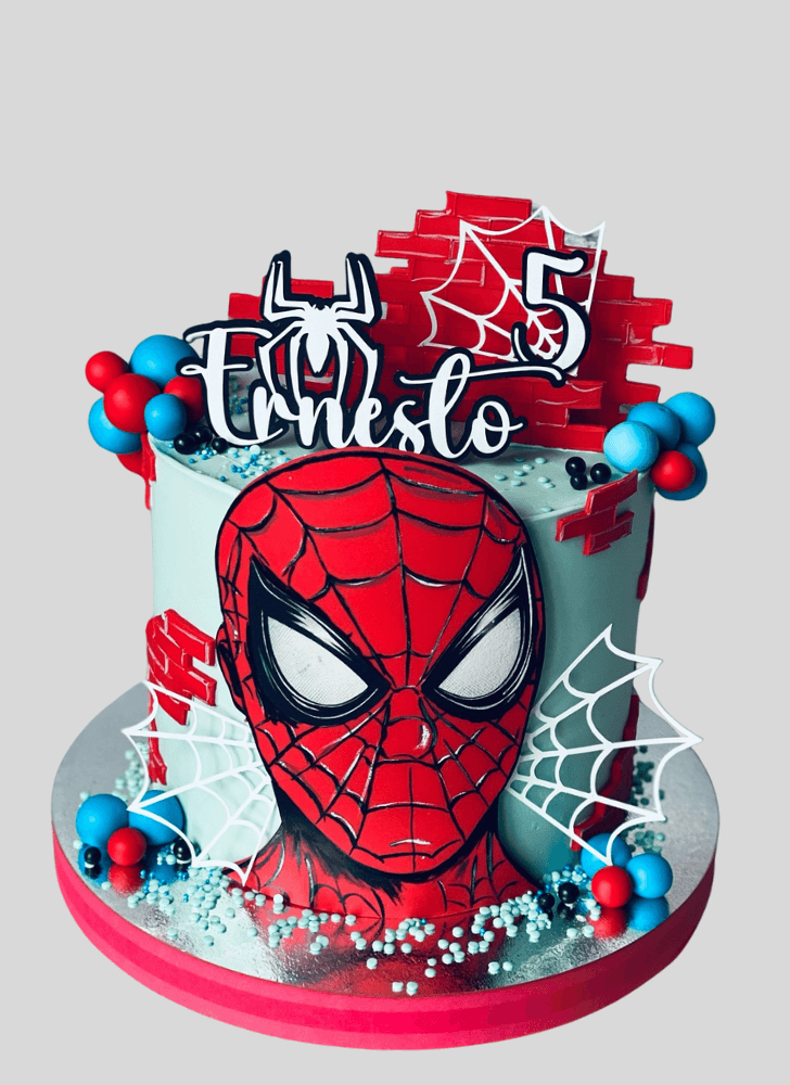 Angelic Peter Parker Cake