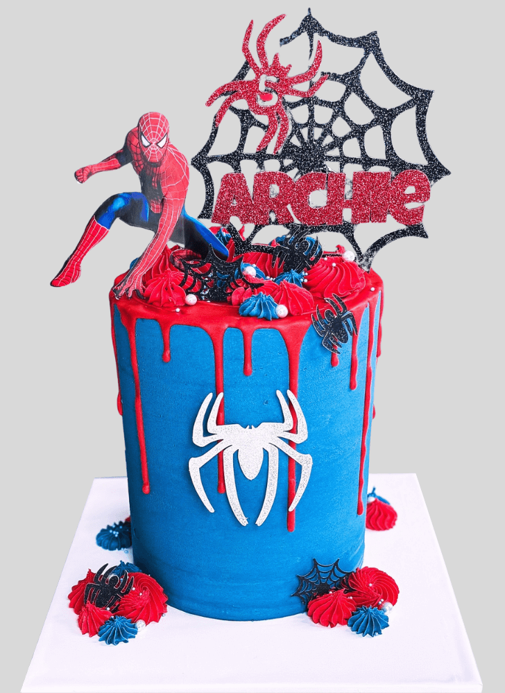 Appealing Peter Parker Cake
