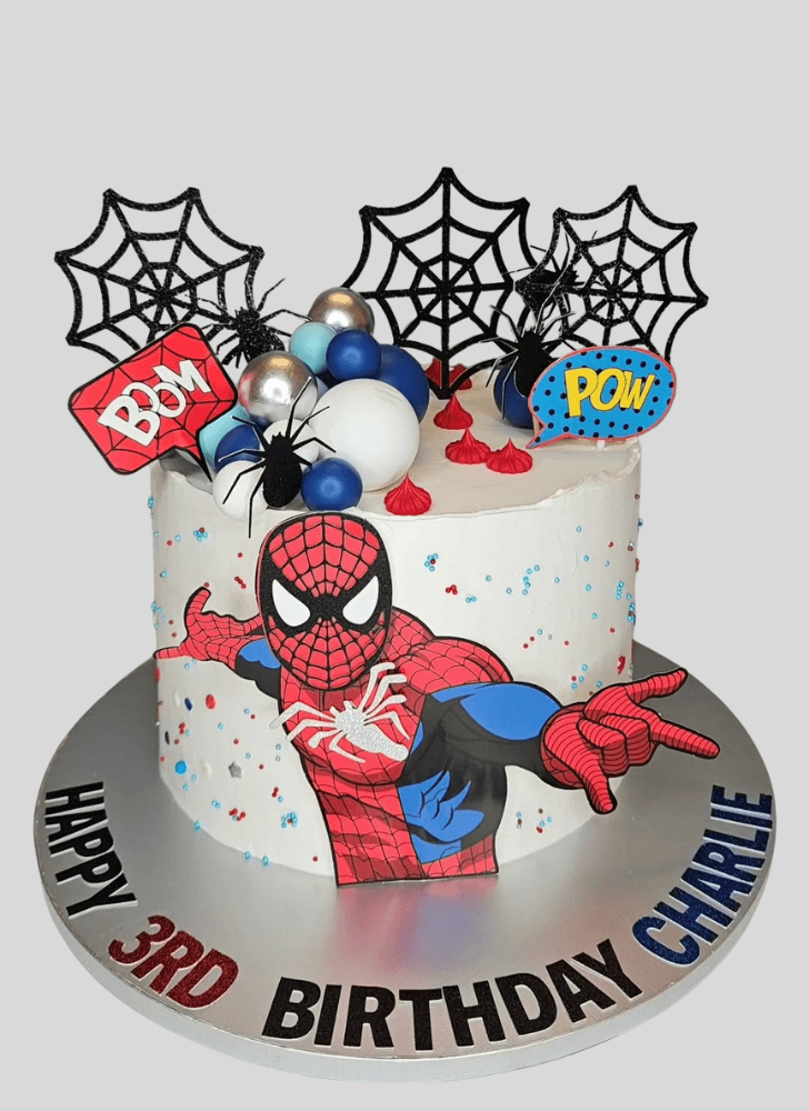 Beauteous Peter Parker Cake