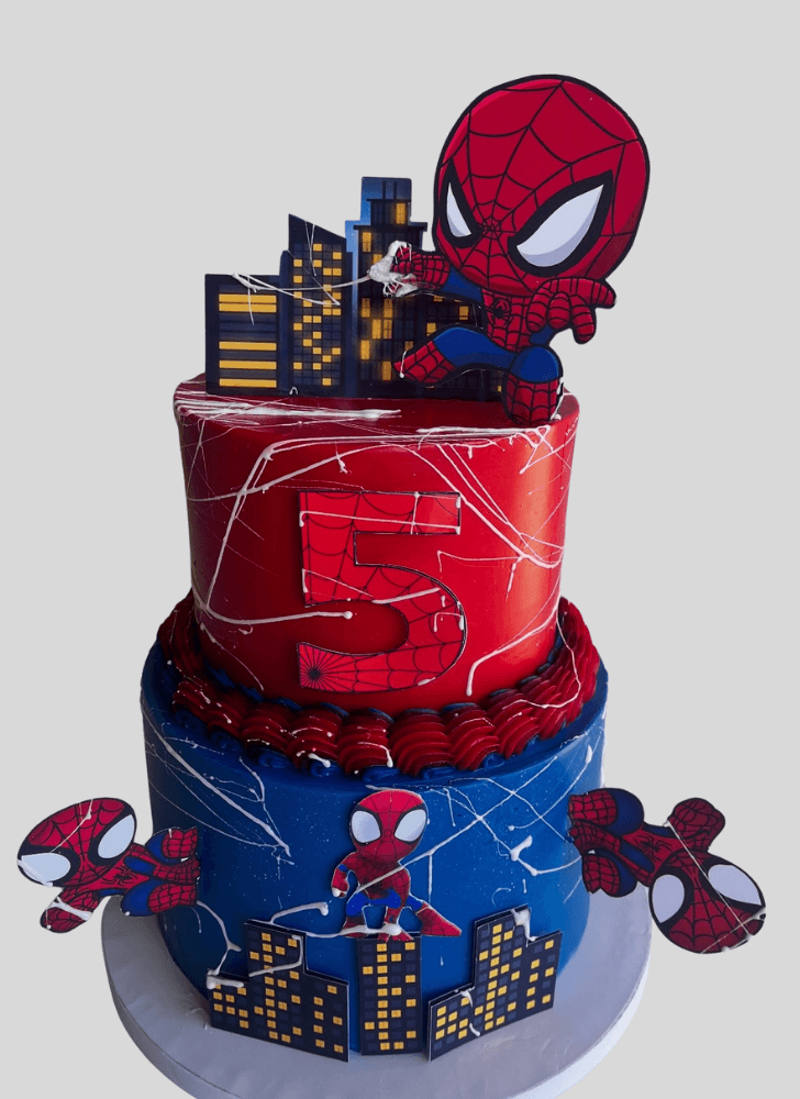 Delicate Peter Parker Cake