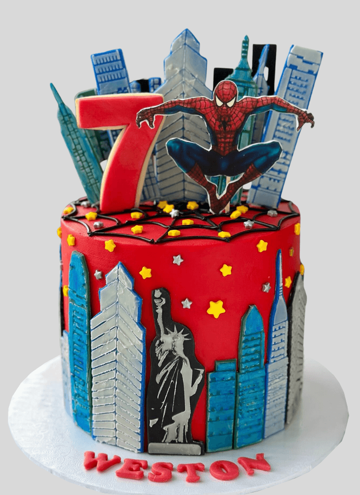 Elegant Peter Parker Cake