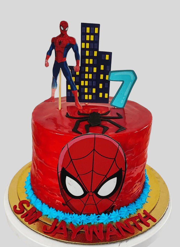 Handsome Peter Parker Cake