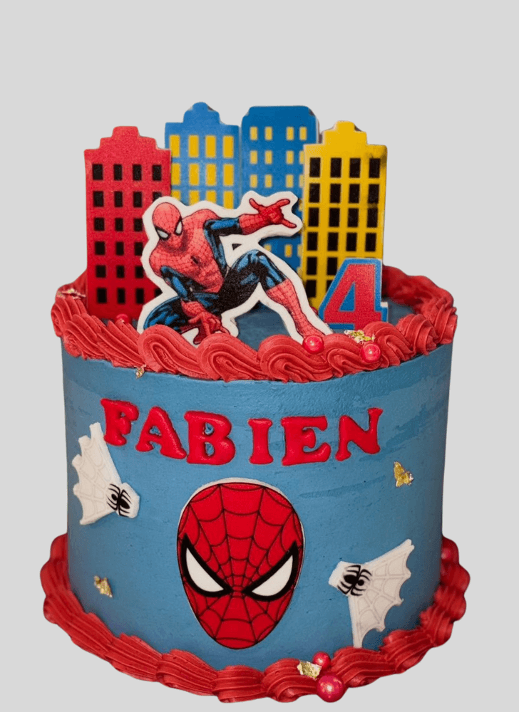 Lovely Peter Parker Cake Design