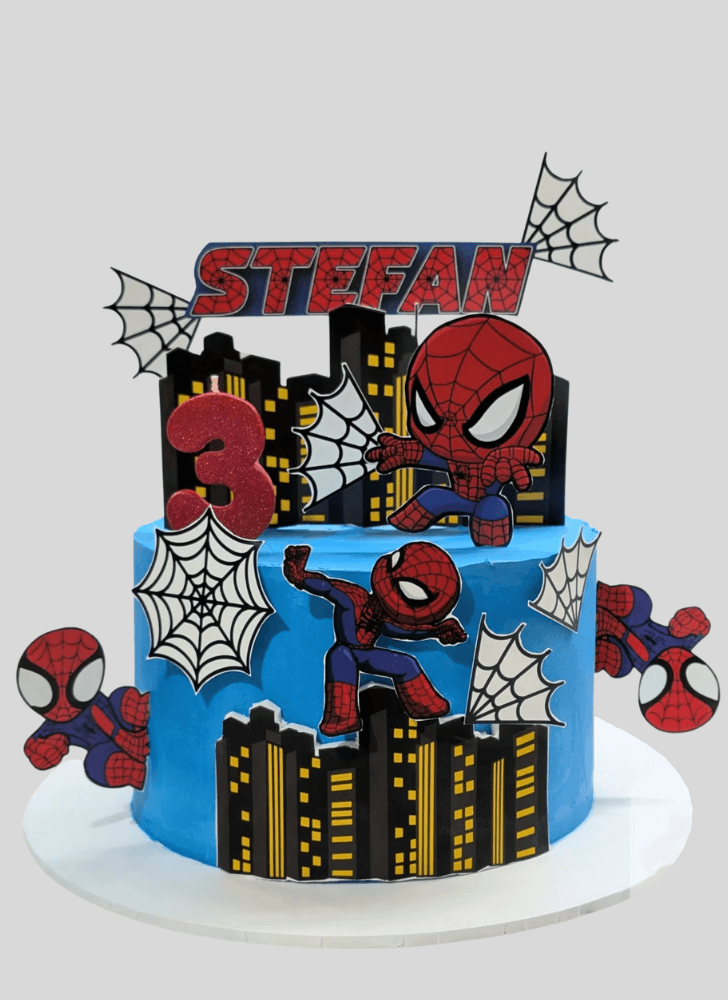 Magnetic Peter Parker Cake