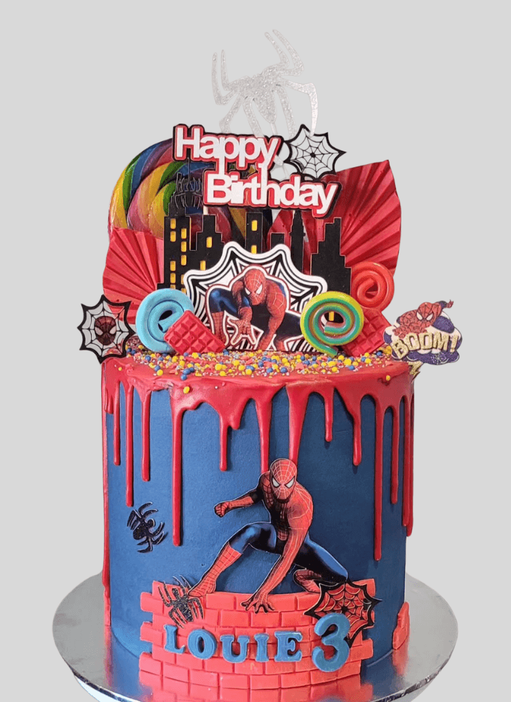 Pleasing Peter Parker Cake