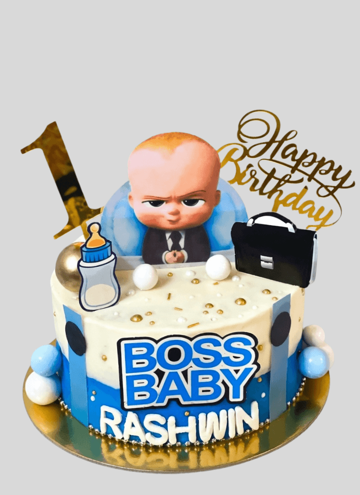 Lovely The Boss Baby Cake Design