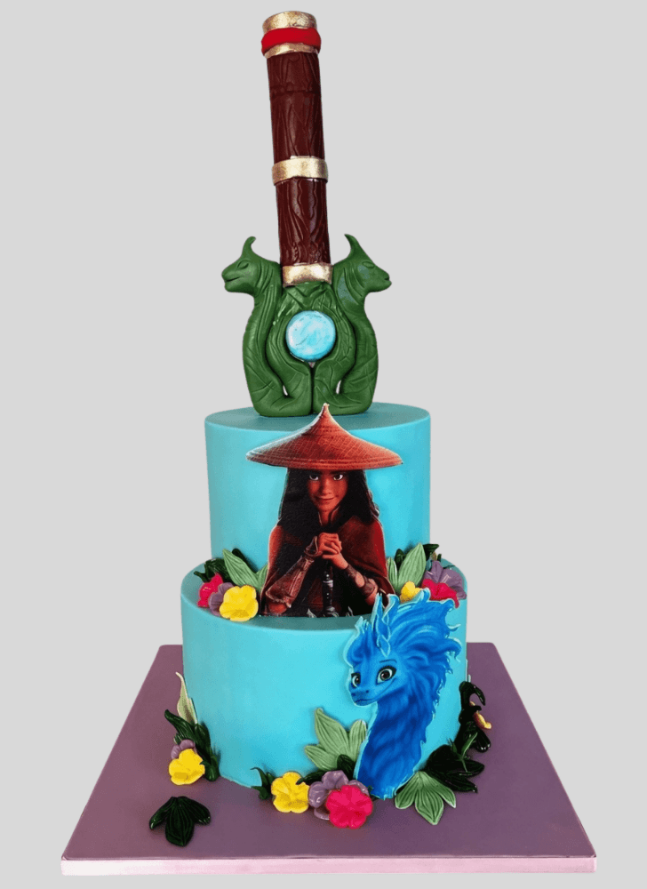 Admirable Raya and the Last Dragon Cake Design