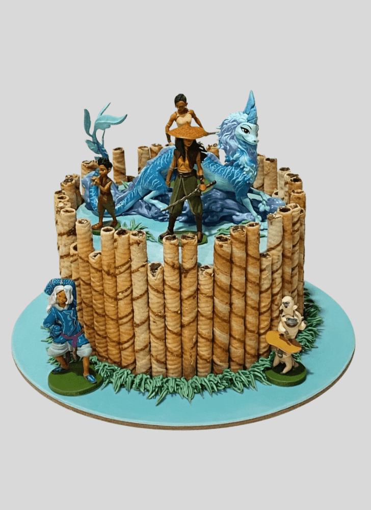 Appealing Raya and the Last Dragon Cake
