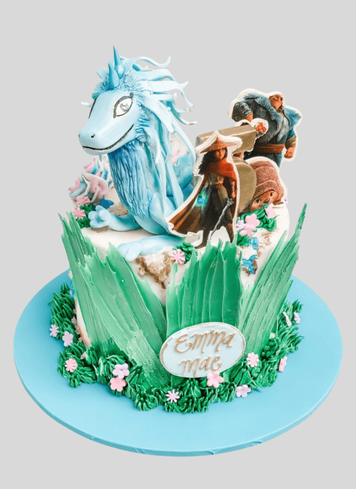Charming Raya and the Last Dragon Cake